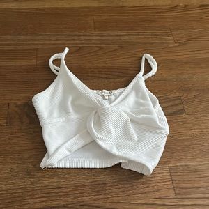 White crop top